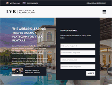 Tablet Screenshot of luxuryvillarentals.com